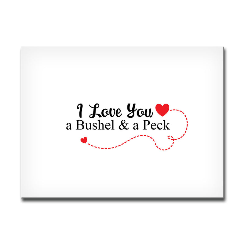 A Bushel & A Peck' Wrapped Canvas Wall Art