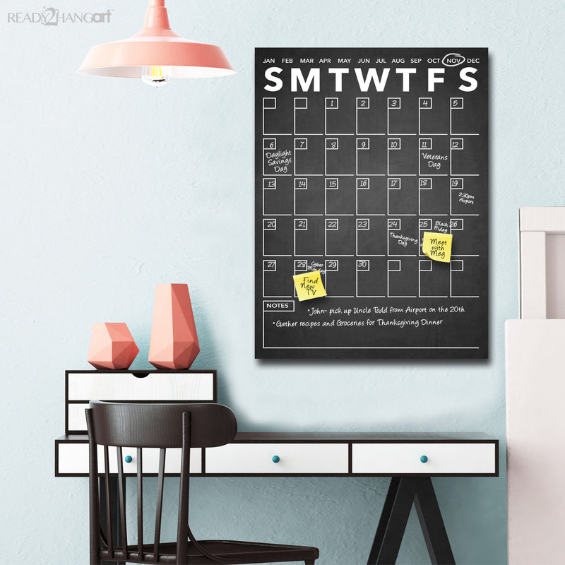Modern Dry Erase Monthly Calendar on ArtPlexi