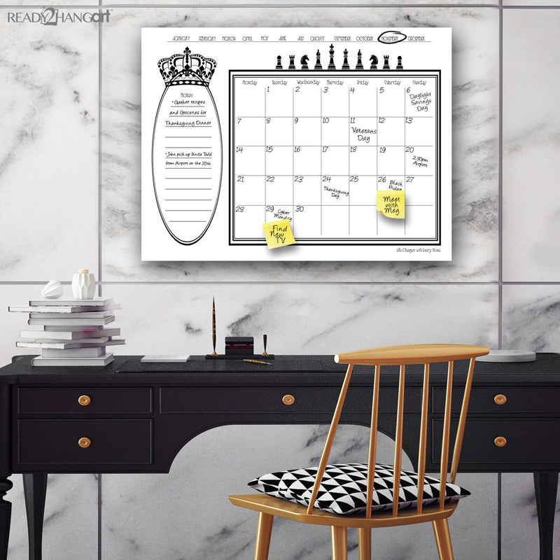 Regal Dry Erase Monthly Calendar on ArtPlexi