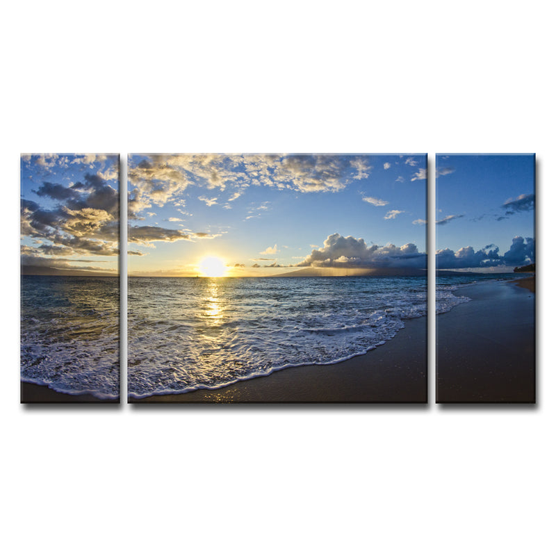'Upon the Shoreline' 3-Piece Wrapped Canvas Set