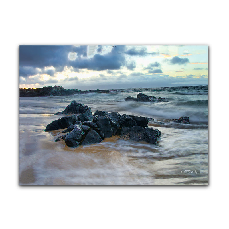 'Blue Mist III' Wrapped Canvas Wall Art