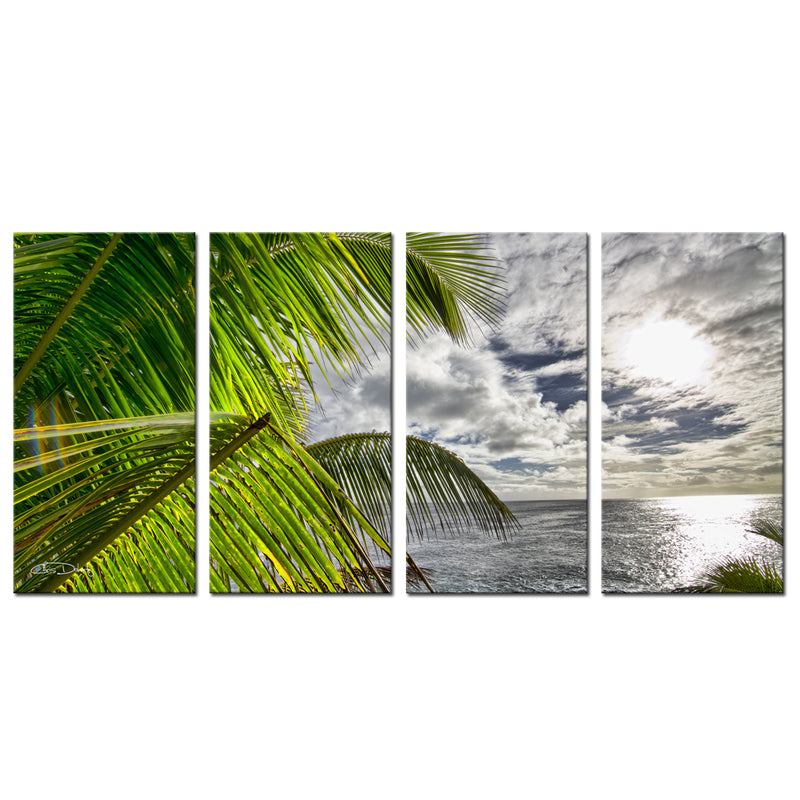 'Island Balance' 4-Piece Wrapped Canvas Wall Art Set - Ready2HangArt