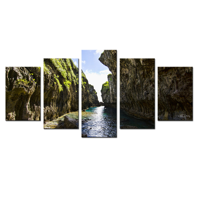 'Perfect Escape' 5-Piece Wrapped Canvas Wall Art Set - Ready2HangArt