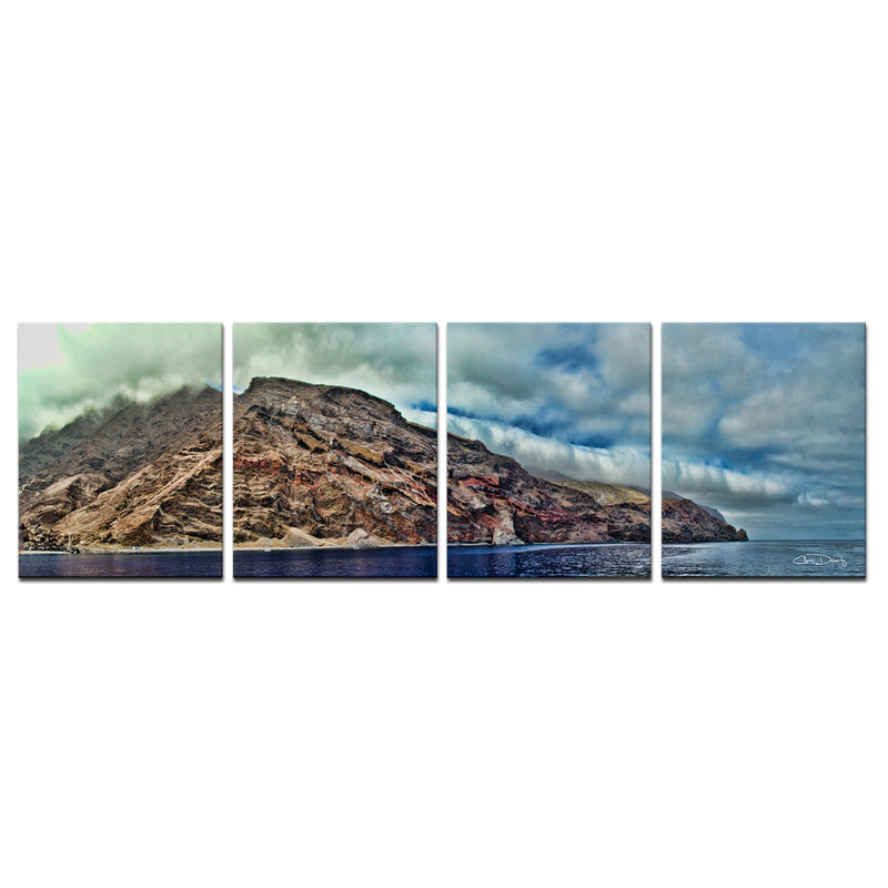 'Guadeloupe Island' 4-Piece Wrapped Canvas Wall Art Set - Ready2HangArt