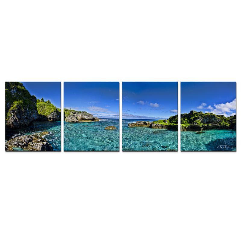 'Limu Pano I' 4-Piece Wrapped Canvas Wall Art Set - Ready2HangArt