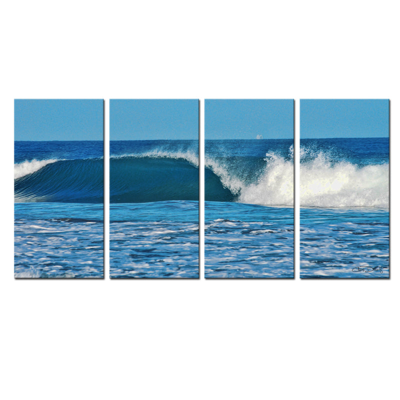 'Ocean Motion' 4-Piece Wrapped Canvas Wall Art Set - Ready2HangArt