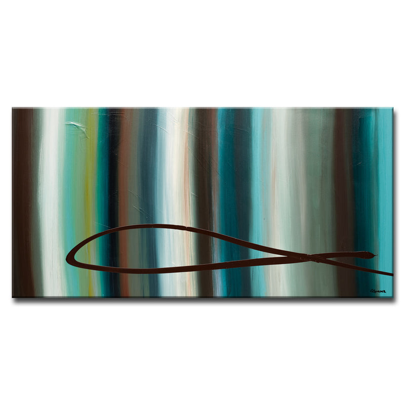 Le-Onde' Wrapped Canvas Wall Art