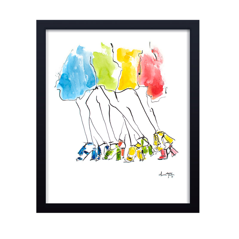 'Runway Rainbow' Framed Print Wall Art