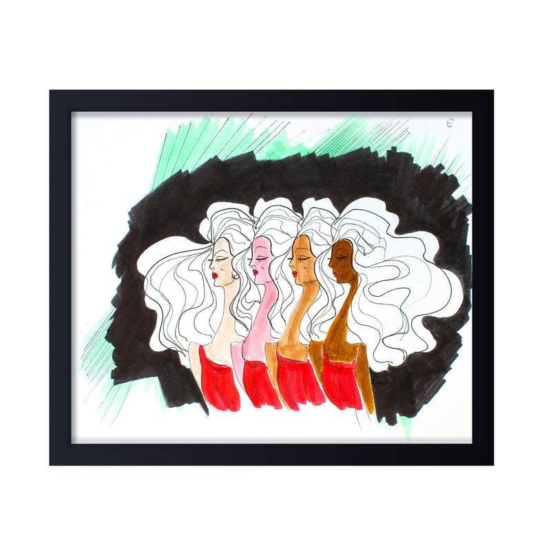 'Woman' Framed Print Wall Art