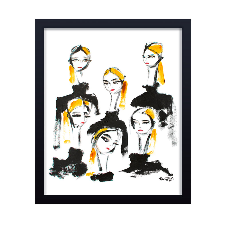 'Blondes Backstage' Framed Print Wall Art
