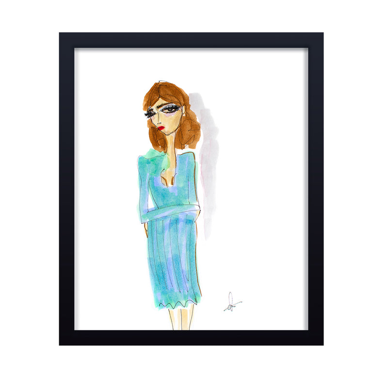 'The Actress' Framed Print Wall Art