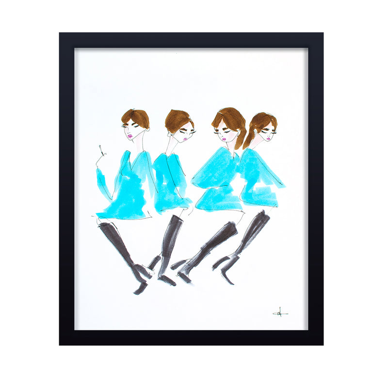 'Mod Models' Framed Print Wall Art