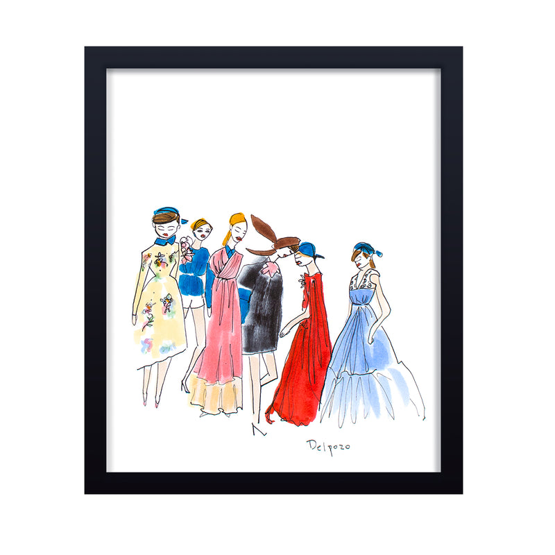 'Delpozo Backstage' Framed Print Wall Art