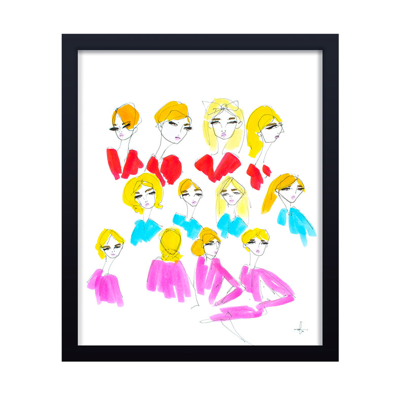 'Blondes' Framed Print Wall Art