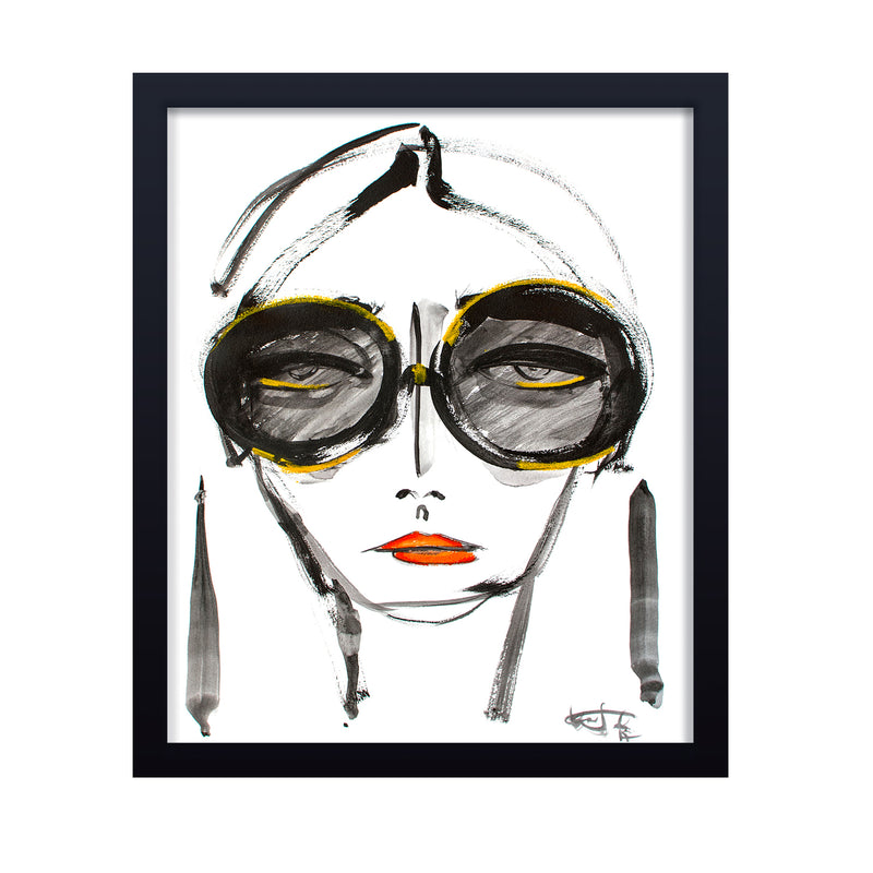 'Not Now' Framed Print Wall Art