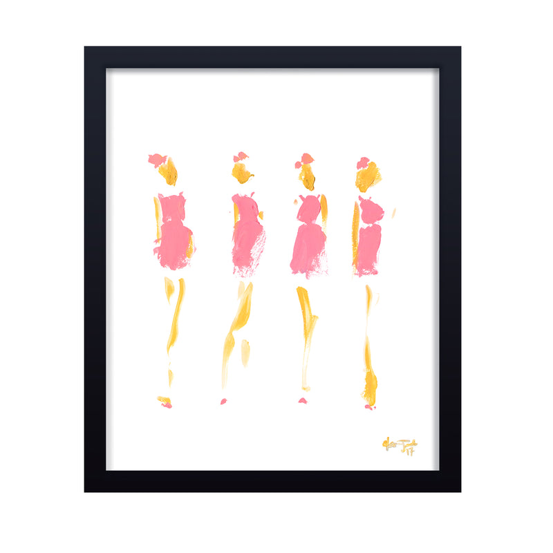 'Prim In Pink' Framed Print Wall Art