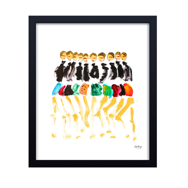 'Model Love' Framed Print Wall Art