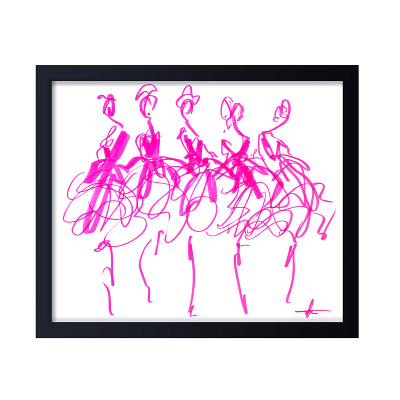 'Cancan No.2' Framed Print Wall Art