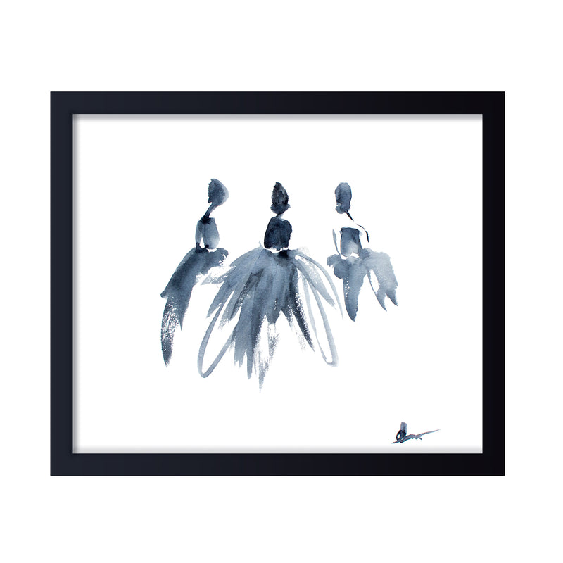 'Study Of Dress No.5' Framed Print Wall Art