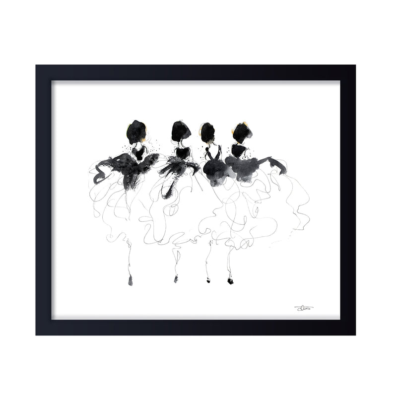'Cancan No.4' Framed Print Wall Art