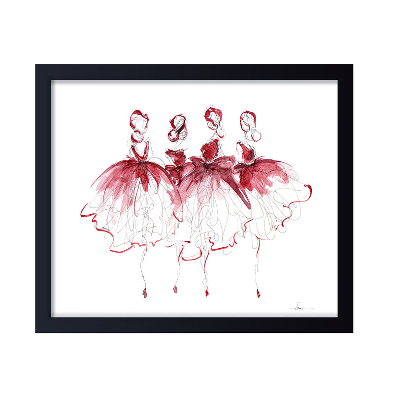 'Sunday Dancers' Framed Print Wall Art