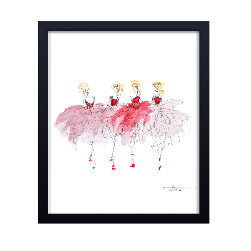 'Cancan No.5' Framed Print Wall Art
