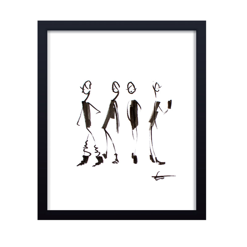 'City Standing' Framed Print Wall Art