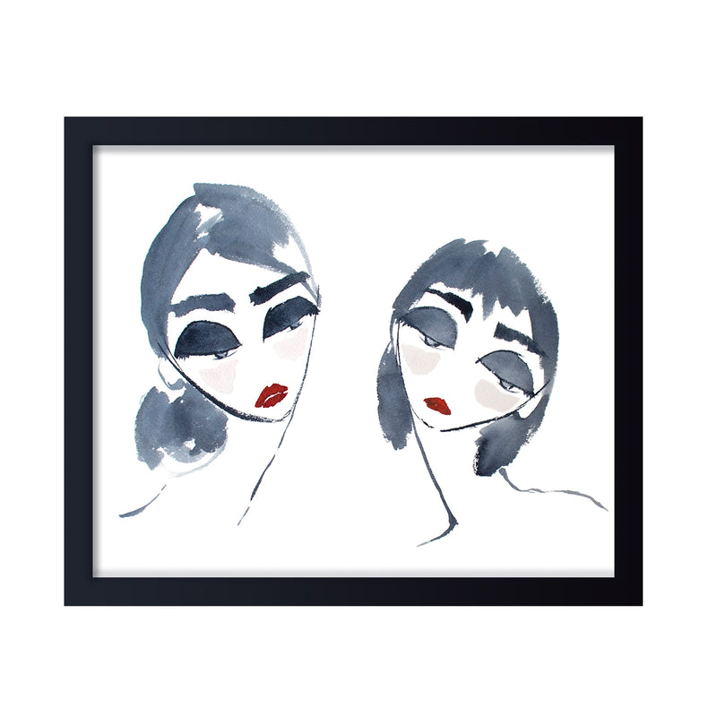 'Sisters No.1' Framed Print Wall Art