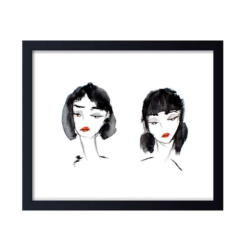 'Sisters No.2' Framed Print Wall Art