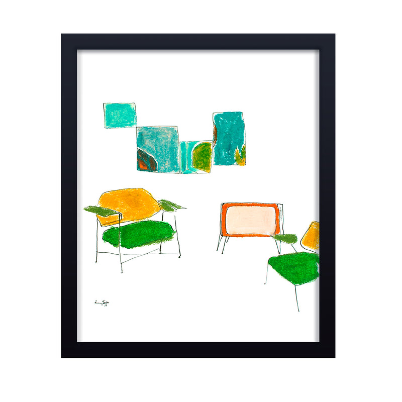 'Minimal Leisure' Framed Print Wall Art