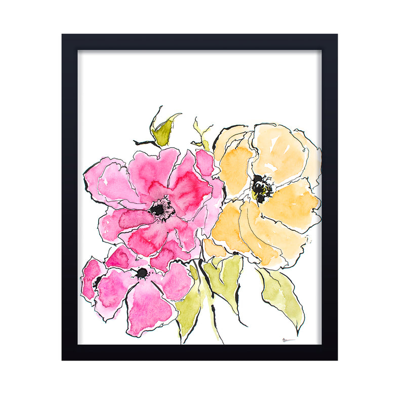 'Flowers For Mother' Framed Print Wall Art