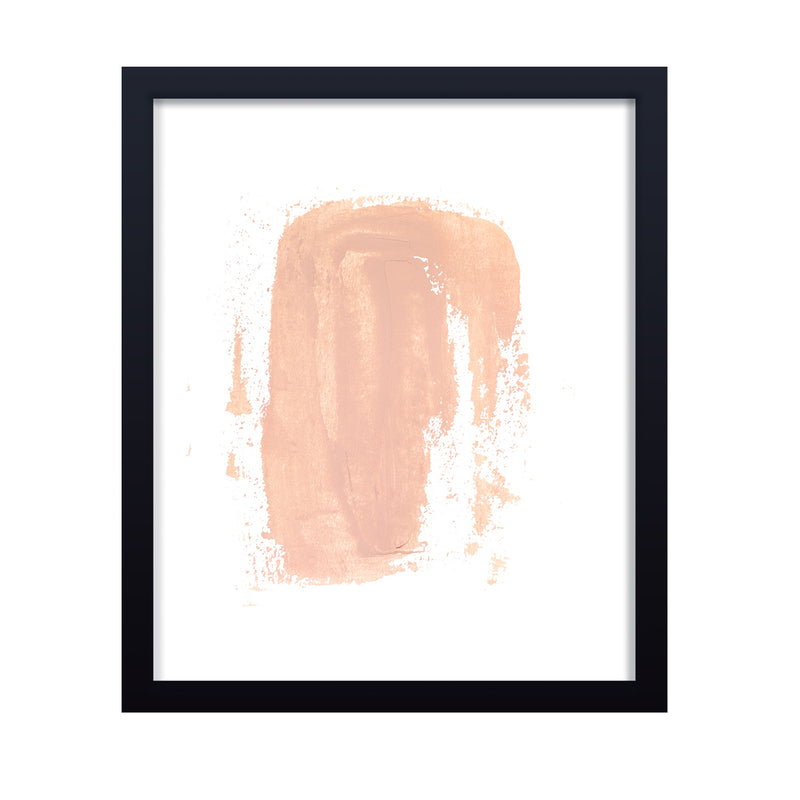 'Dust Pink Wave' Framed Print Wall Art
