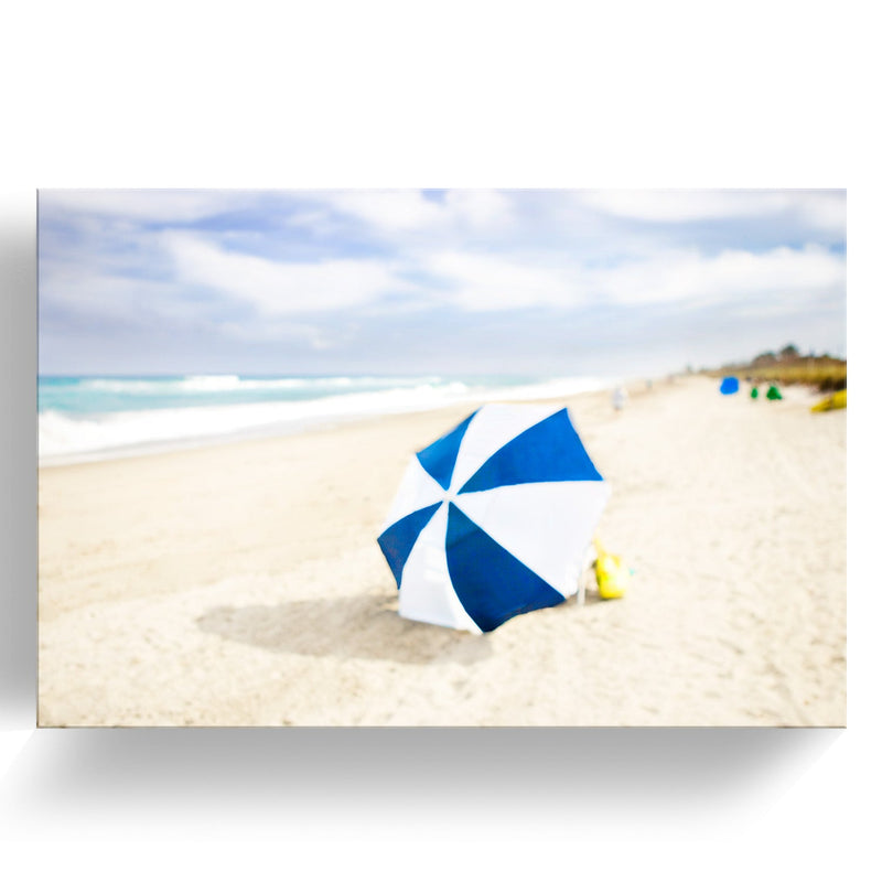 One of a Kind Original 'Beach Series: Lone Umbrella' by Cheryl Maeder