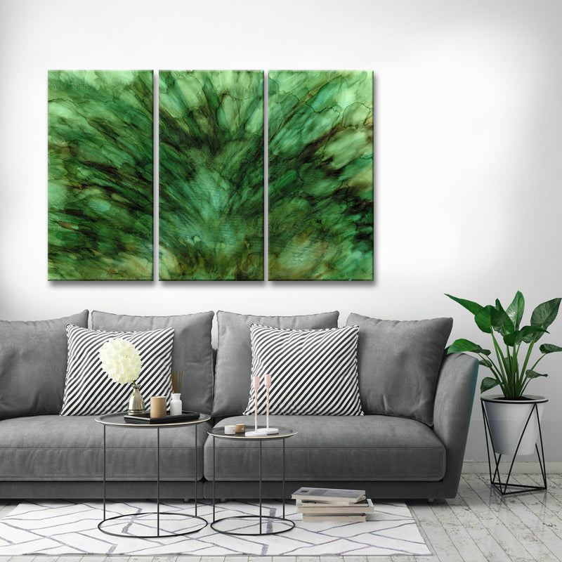 Mossy Fields' 3 Piece Wrapped Canvas Wall Art Set