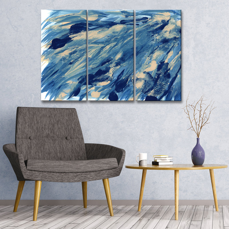 Midnight Swim' 3- Piece Wrapped Canvas Wall Art Set