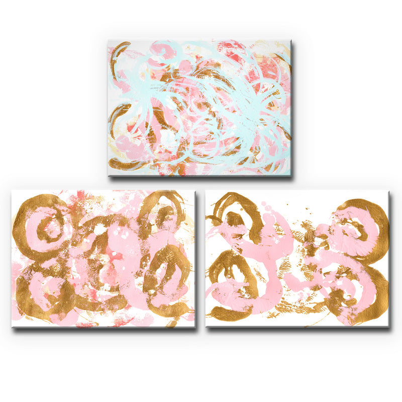 Dance I-III' Wrapped Canvas Wall Art Set