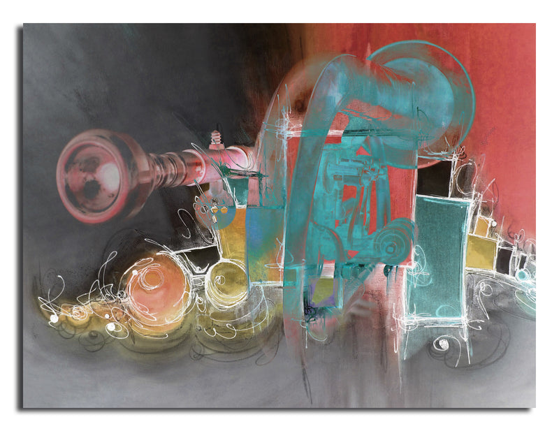 The Color of Jazz XIII' Wrapped Canvas Wall Art