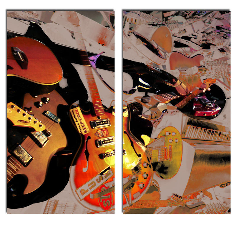 The Color of Jazz XX' 2 Piece Wrapped Canvas Wall Art Set