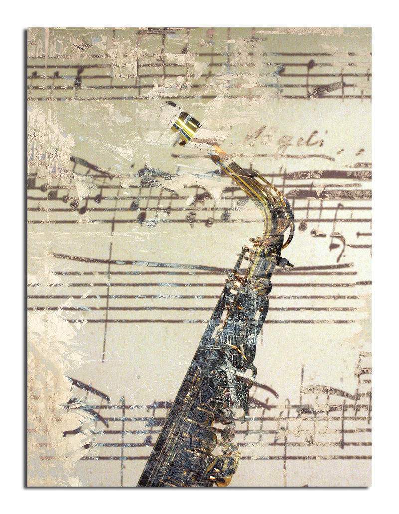 The Color of Jazz IV' Wrapped Canvas Wall Art