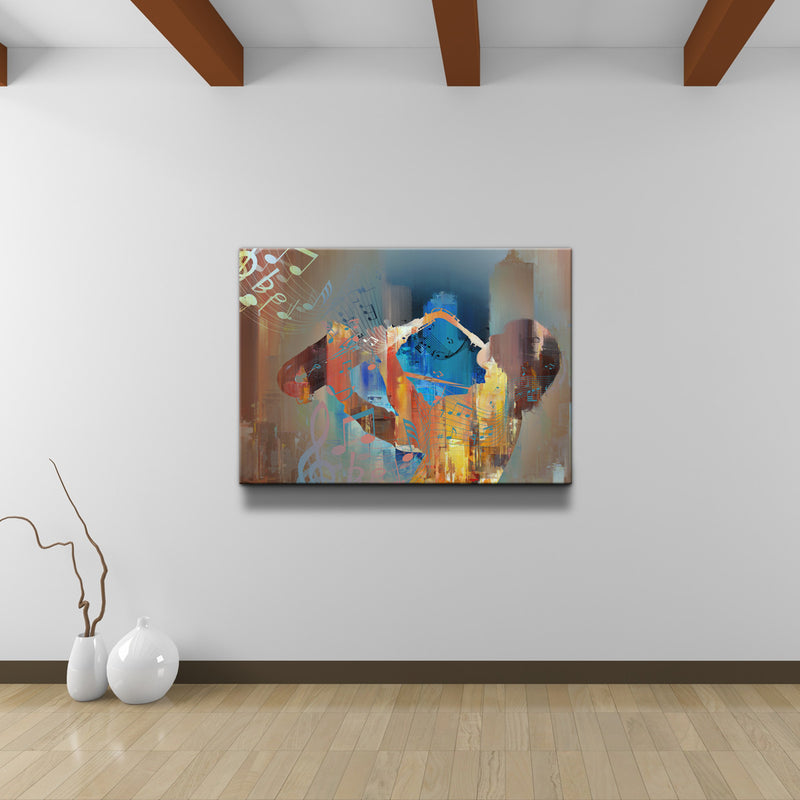 The Color of Jazz V' Wrapped Canvas Wall Art