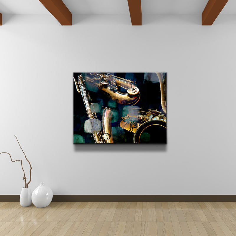 The Color of Jazz VI' Wrapped Canvas Wall Art