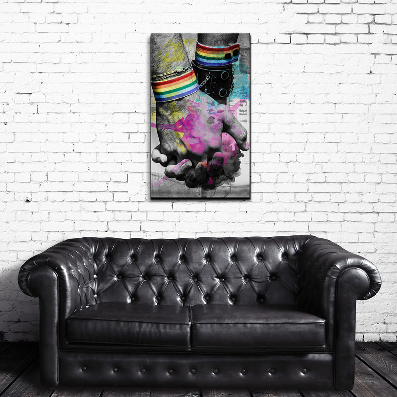 Hold Hands' Wrapped Canvas Wall Art