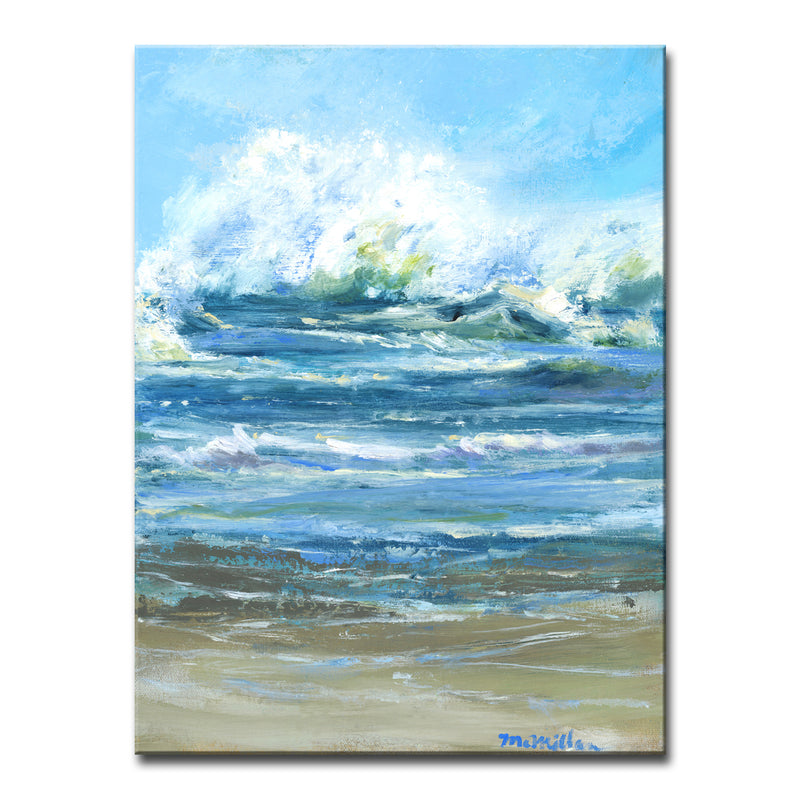 'Crashing Wave' Wrapped Canvas Wall Art