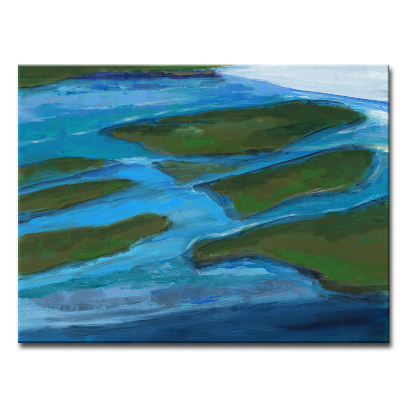 'Land Mass' Wrapped Canvas Wall Art