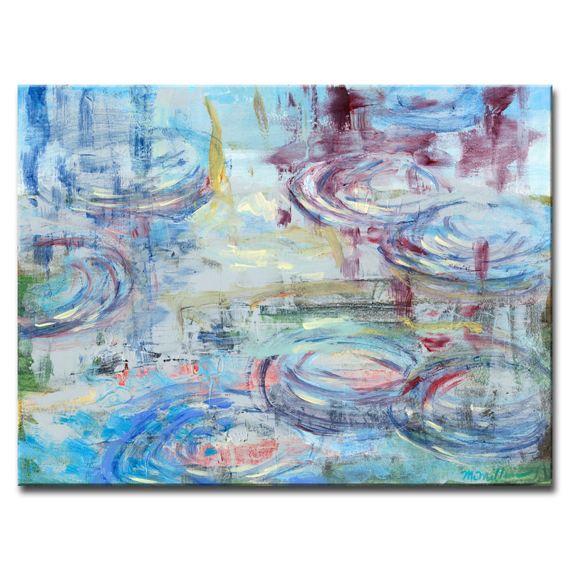 'Raindrops' Wrapped Canvas Wall Art