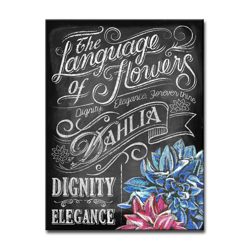 LOF - Dahlia' Wrapped Canvas Wall Art