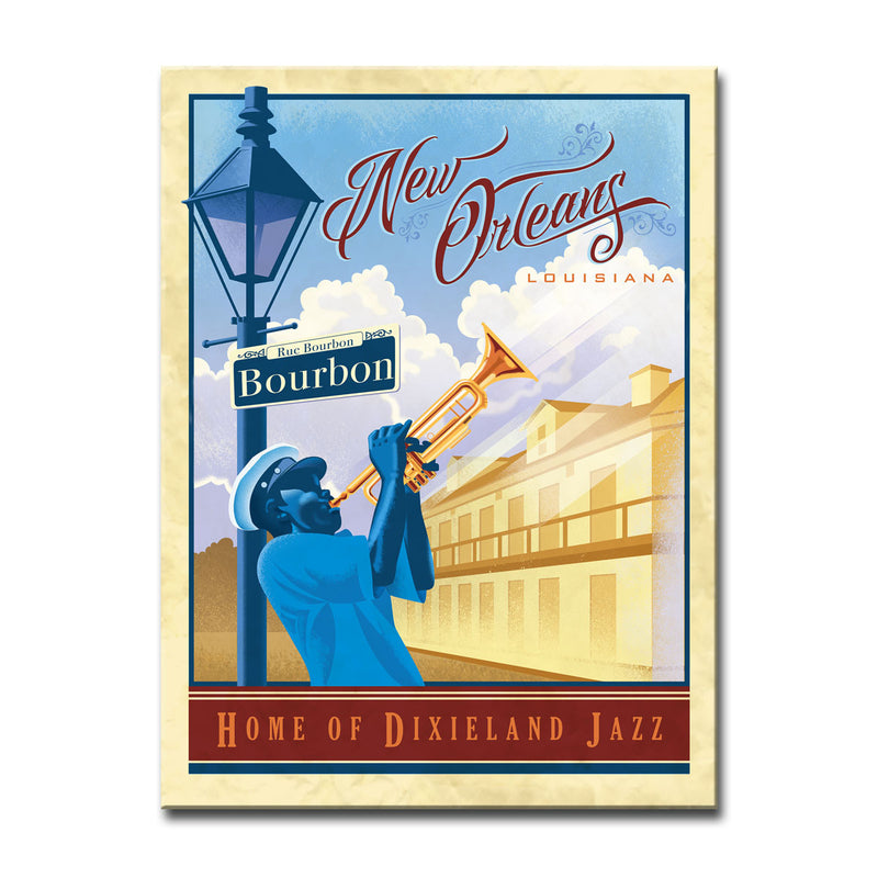 Jazz - New Orleans' Wrapped Canvas Wall Art