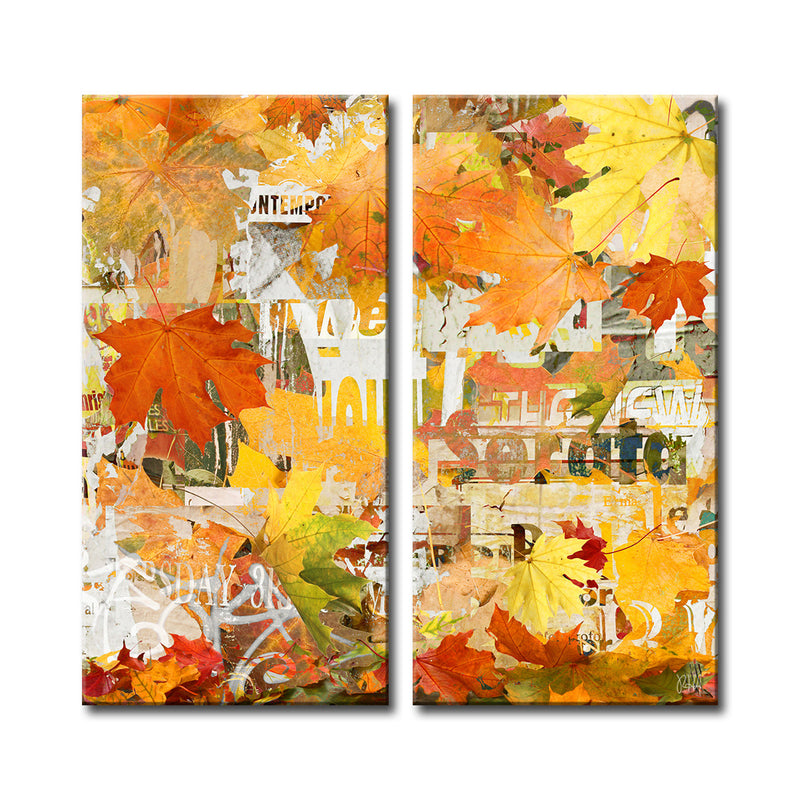 Fall Ink XI' Wrapped Canvas Wall Art