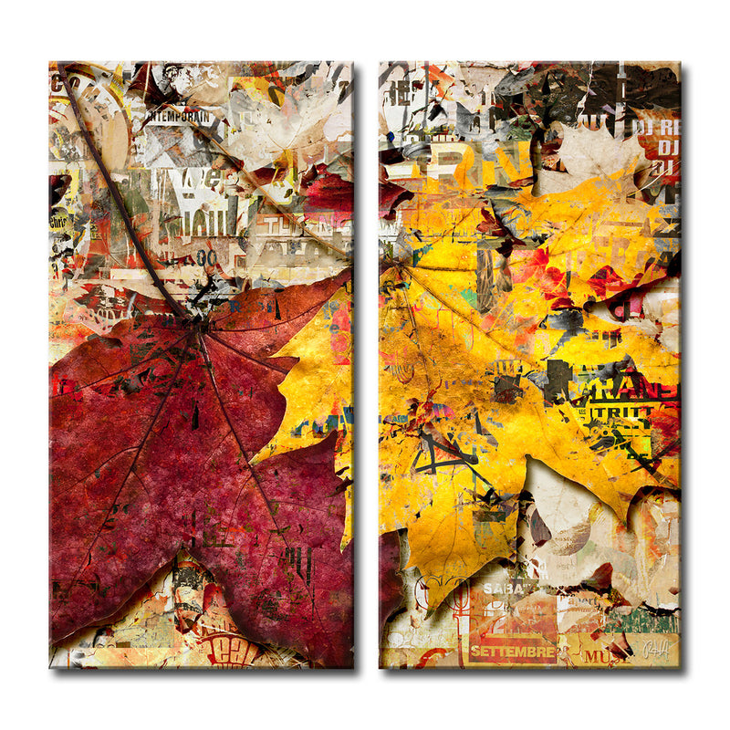 Fall Ink XVII' Wrapped Canvas Wall Art