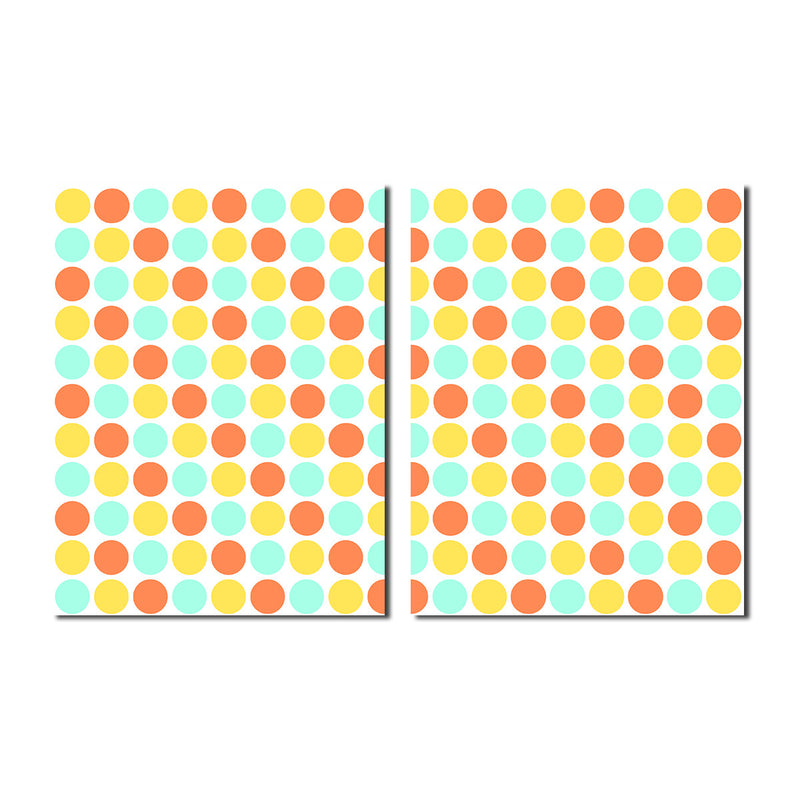 Geometric Study XXI' 2 Piece Wrapped Canvas Wall Art Set